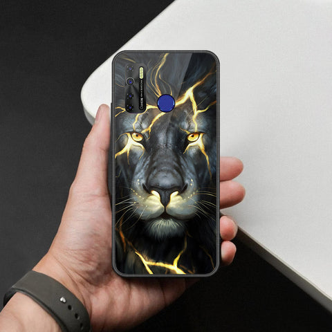 Infinix Hot 9 Pro Cover - Brave Series - HQ Ultra Shine Premium Infinity Glass Soft Silicon Borders Case
