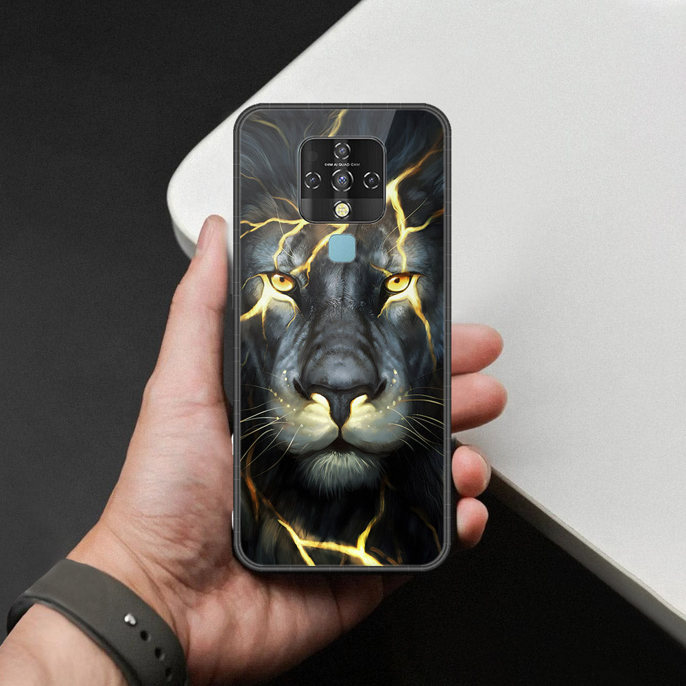Tecno Camon 16 SE Cover - Brave Series - HQ Ultra Shine Premium Infinity Glass Soft Silicon Borders Case