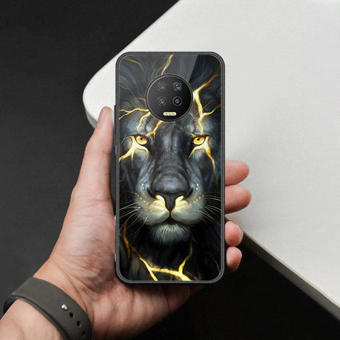 Infinix Note 7 Cover - Brave Series - HQ Ultra Shine Premium Infinity Glass Soft Silicon Borders Case