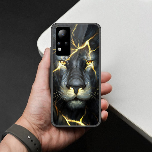 Infinix Note 11 Cover - Brave Series - HQ Ultra Shine Premium Infinity Glass Soft Silicon Borders Case