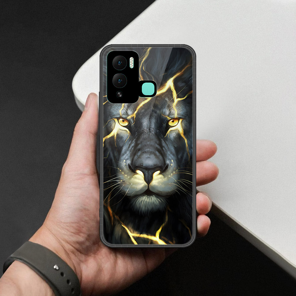Infinix Hot 12 Play Cover - Brave Series - HQ Ultra Shine Premium Infinity Glass Soft Silicon Borders Case