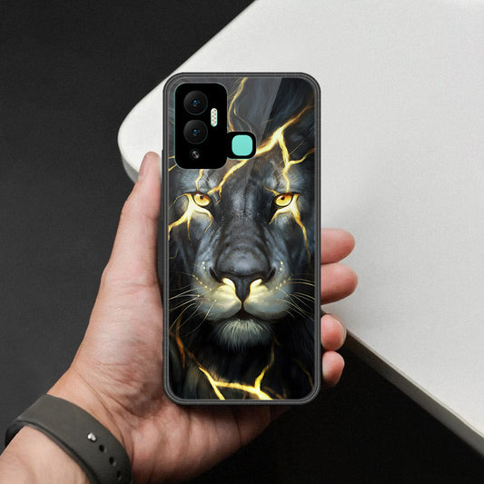 Infinix Hot 12i Cover - Brave Series - HQ Ultra Shine Premium Infinity Glass Soft Silicon Borders Case