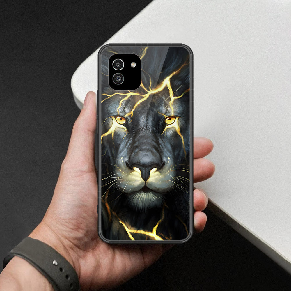 Samsung Galaxy A03 Cover - Brave Series - HQ Ultra Shine Premium Infinity Glass Soft Silicon Borders Case