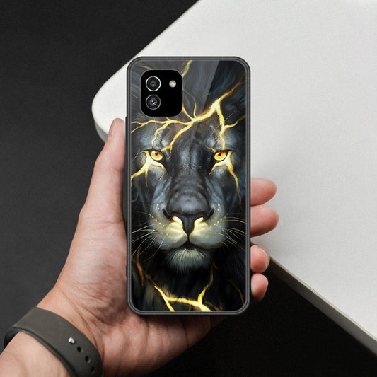 Samsung Galaxy A03 Cover - Brave Series - HQ Ultra Shine Premium Infinity Glass Soft Silicon Borders Case