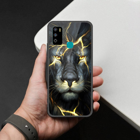 Infinix Hot 9 Play Cover - Brave Series - HQ Ultra Shine Premium Infinity Glass Soft Silicon Borders Case