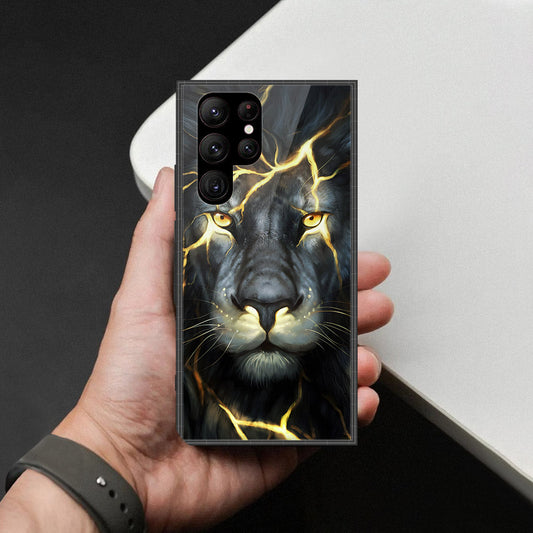 Samsung Galaxy S23 Ultra 5G Cover - Brave Series - HQ Ultra Shine Premium Infinity Glass Soft Silicon Borders Case