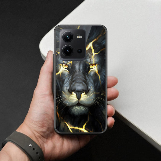 Vivo V25e Cover - Brave Series - HQ Ultra Shine Premium Infinity Glass Soft Silicon Borders Case
