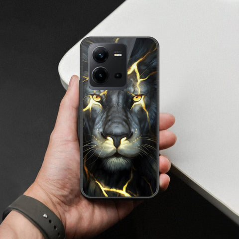 Vivo V25e Cover - Brave Series - HQ Ultra Shine Premium Infinity Glass Soft Silicon Borders Case