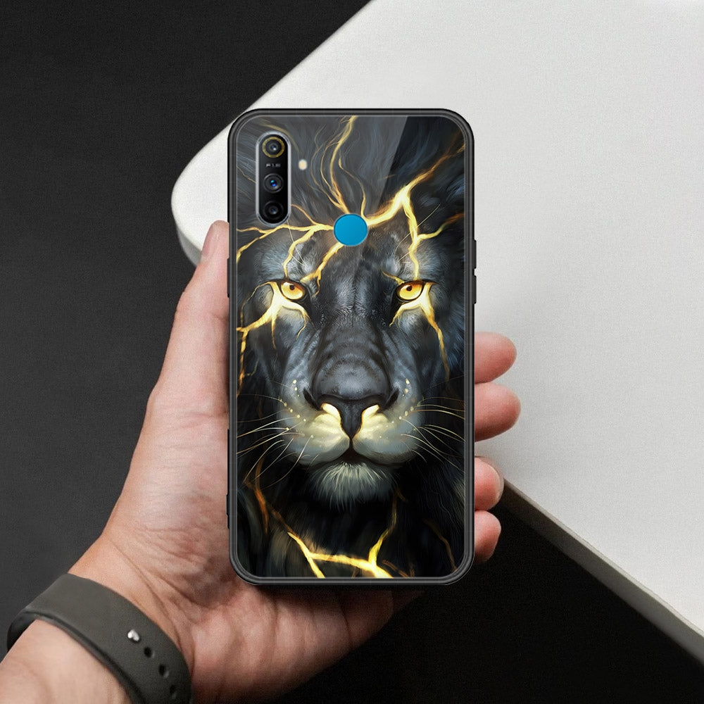 Realme 5s Cover - Brave Series - HQ Ultra Shine Premium Infinity Glass Soft Silicon Borders Case