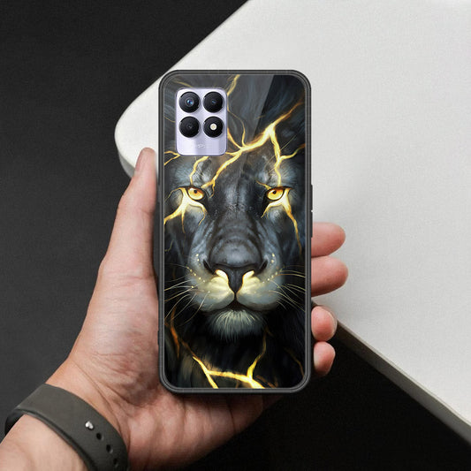 Realme 8i Cover - Brave Series - HQ Ultra Shine Premium Infinity Glass Soft Silicon Borders Case