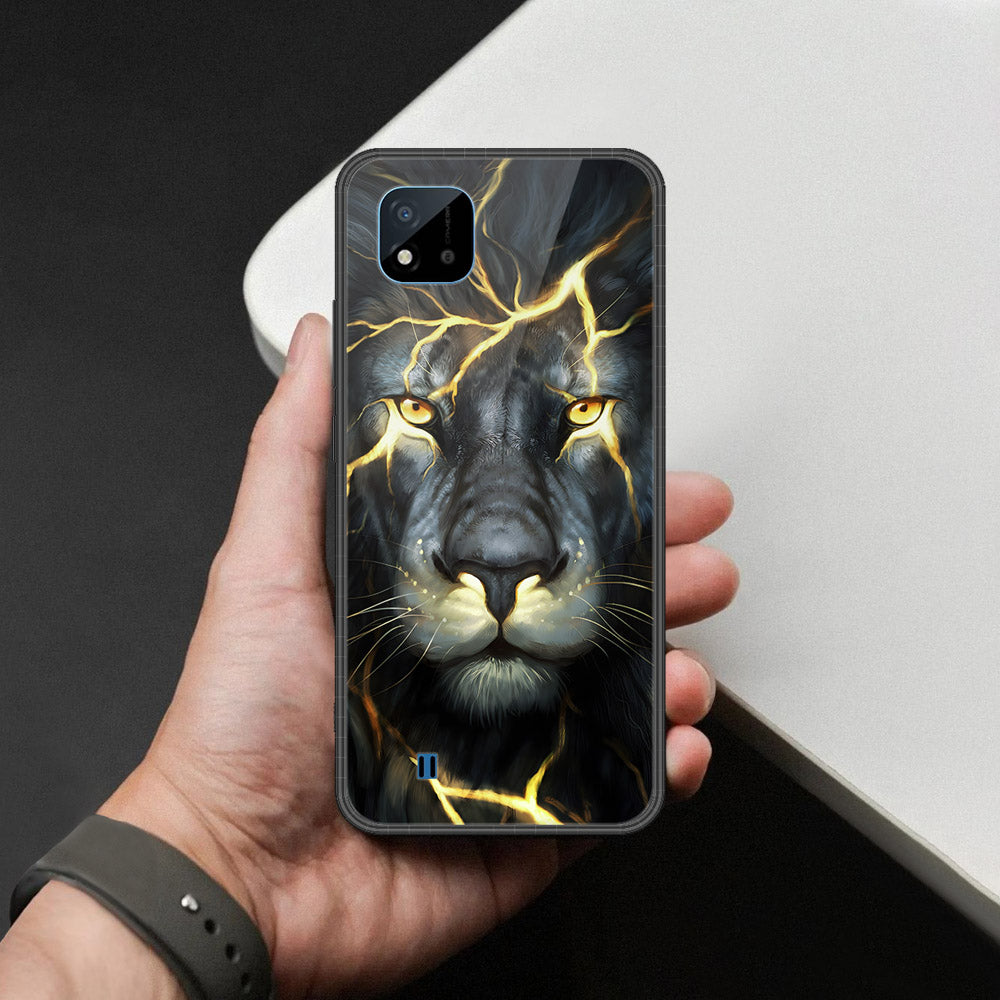 Realme C20 Cover - Brave Series - HQ Ultra Shine Premium Infinity Glass Soft Silicon Borders Case