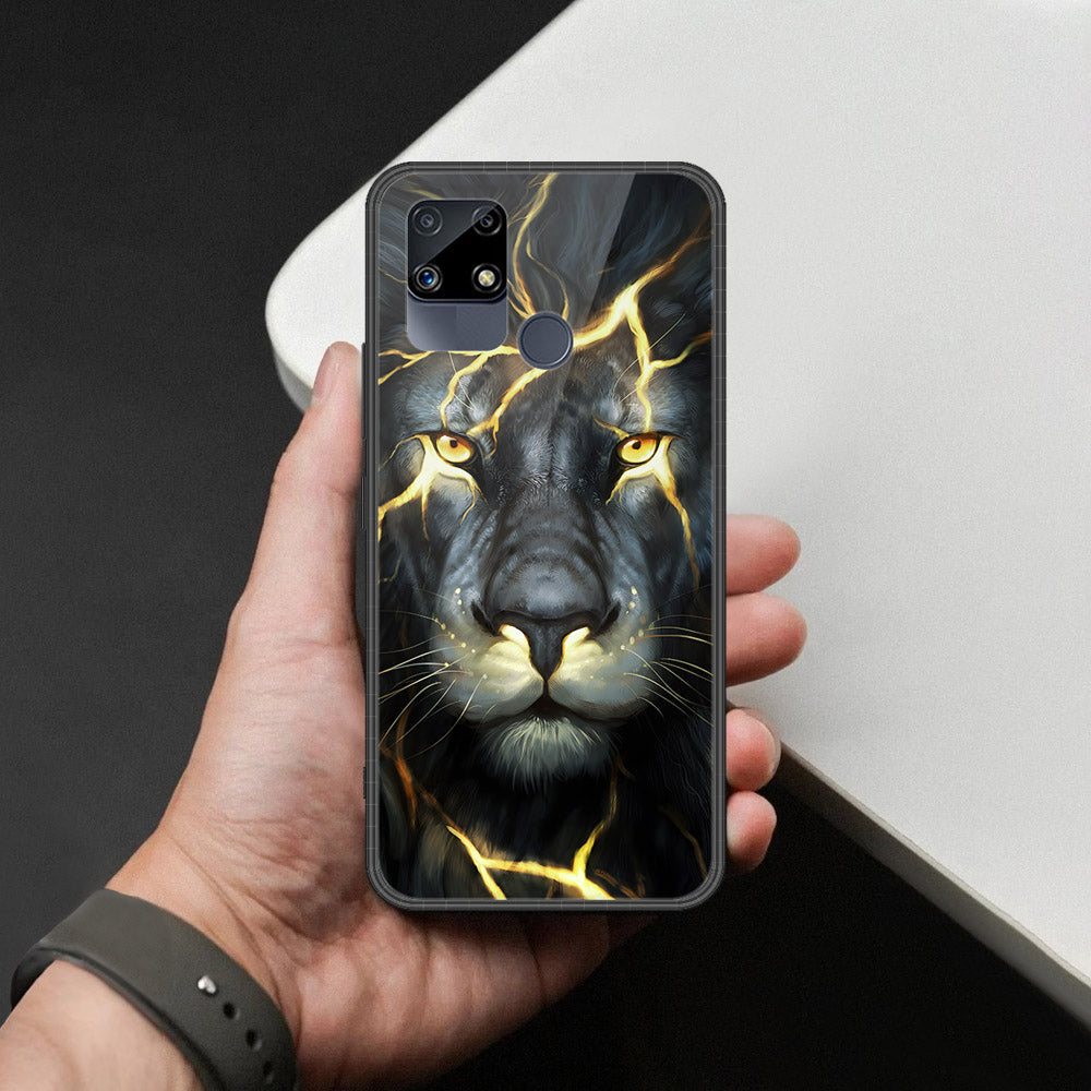 Realme Narzo 20 Cover - Brave Series - HQ Ultra Shine Premium Infinity Glass Soft Silicon Borders Case