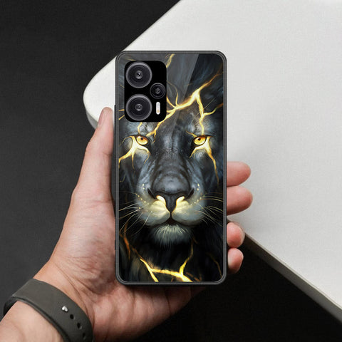 Xiaomi Redmi Note 12 Turbo Cover - Brave Series - HQ Ultra Shine Premium Infinity Glass Soft Silicon Borders Case