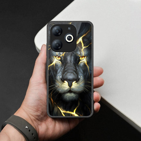 Infinix Smart 8 Pro Cover - Brave Series - HQ Ultra Shine Premium Infinity Glass Soft Silicon Borders Case