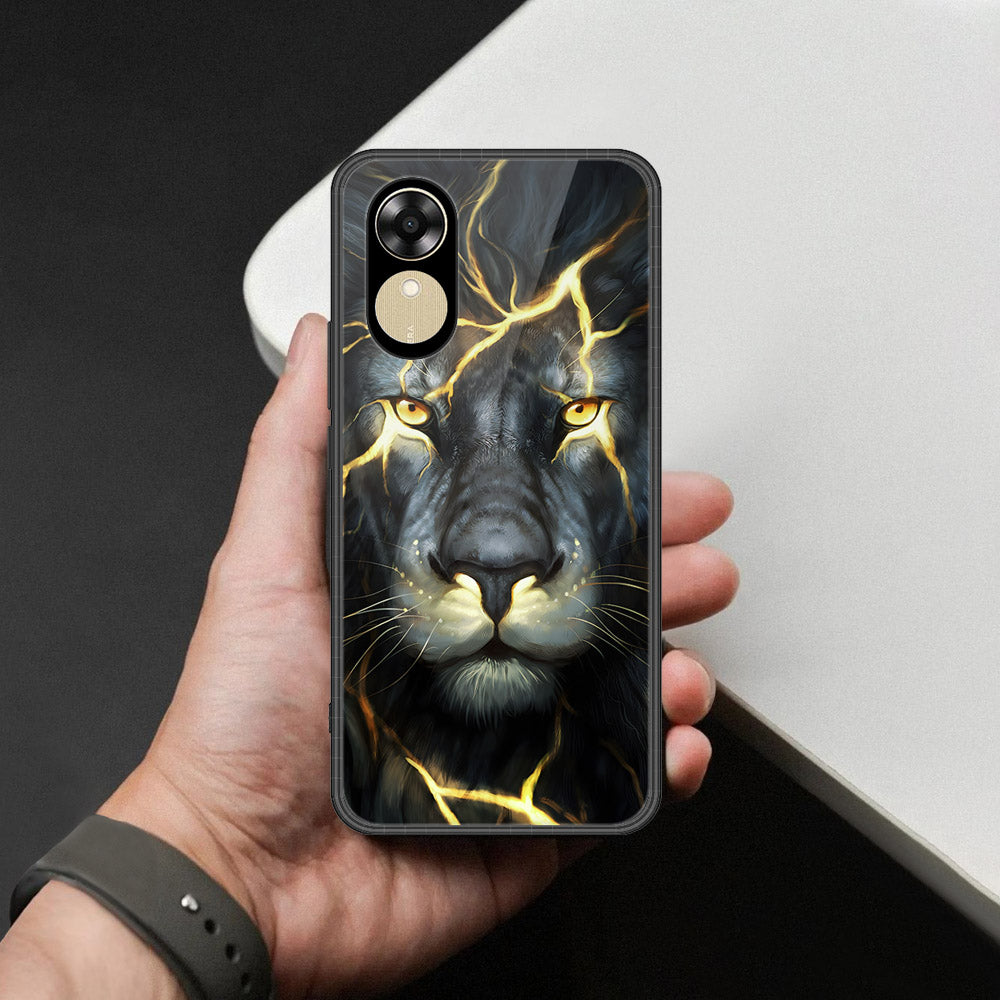 Oppo A17k Cover - Brave Series - HQ Ultra Shine Premium Infinity Glass Soft Silicon Borders Case