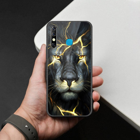 Infinix Hot 8 Cover - Brave Series - HQ Ultra Shine Premium Infinity Glass Soft Silicon Borders Case