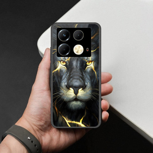 Infinix Note 40 Pro 5G Cover - Brave Series - HQ Ultra Shine Premium Infinity Glass Soft Silicon Borders Case