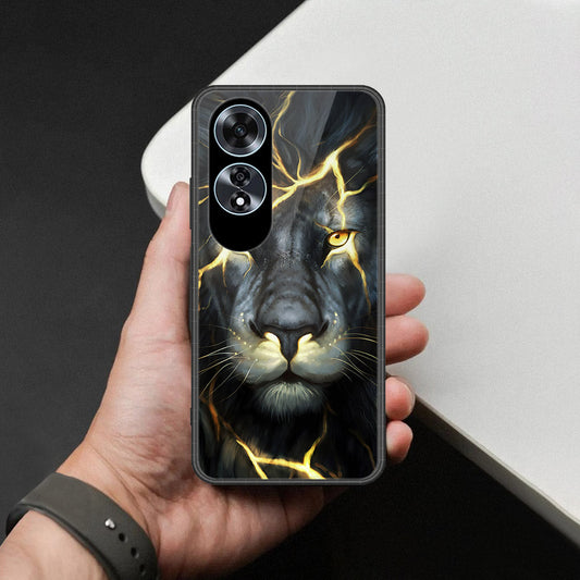 Oppo A60 Cover - Brave Series - HQ Ultra Shine Premium Infinity Glass Soft Silicon Borders Case