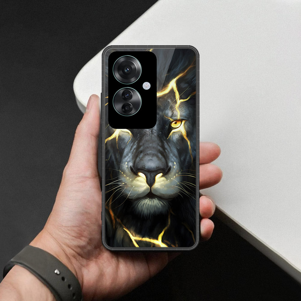 Oppo Reno 11F 5G Cover - Brave Series - HQ Ultra Shine Premium Infinity Glass Soft Silicon Borders Case