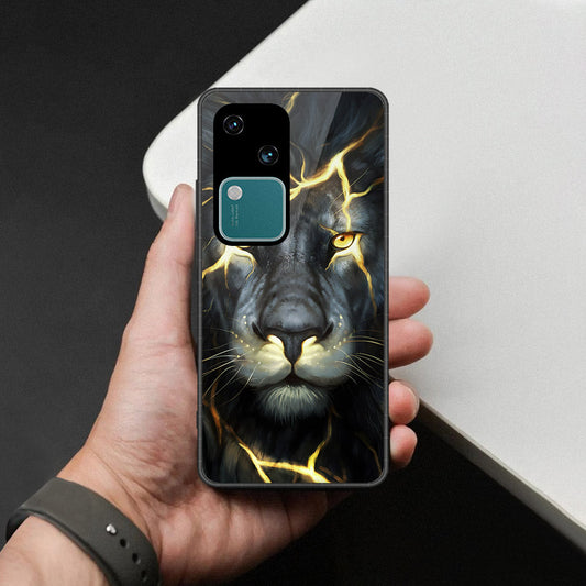 Vivo V30 Cover - Brave Series - HQ Ultra Shine Premium Infinity Glass Soft Silicon Borders Case