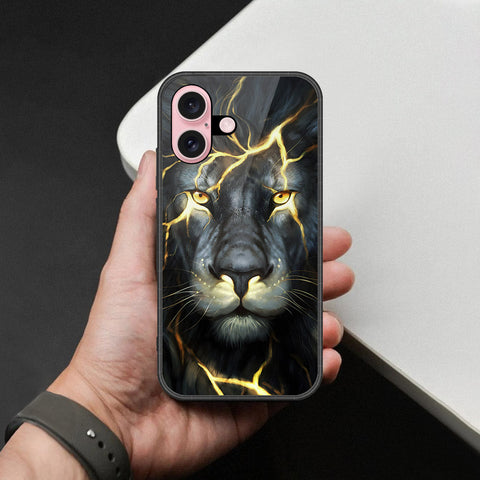 iPhone 16 - Brave Series - HQ Ultra Shine Premium Infinity Glass Soft Silicon Borders Case