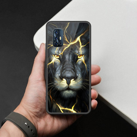 Vivo V17 Cover - Brave Series - HQ Ultra Shine Premium Infinity Glass Soft Silicon Borders Case
