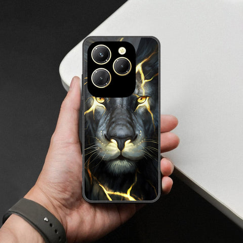 Infinix Hot 40 Pro Cover - Brave Series - HQ Ultra Shine Premium Infinity Glass Soft Silicon Borders Case