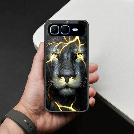 Infinix Smart 10 Plus Cover - Brave Series - HQ Ultra Shine Premium Infinity Glass Soft Silicon Borders Case