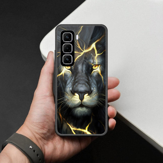 Infinix Hot 60 Pro Plus Cover - Brave Series - HQ Ultra Shine Premium Infinity Glass Soft Silicon Borders Case