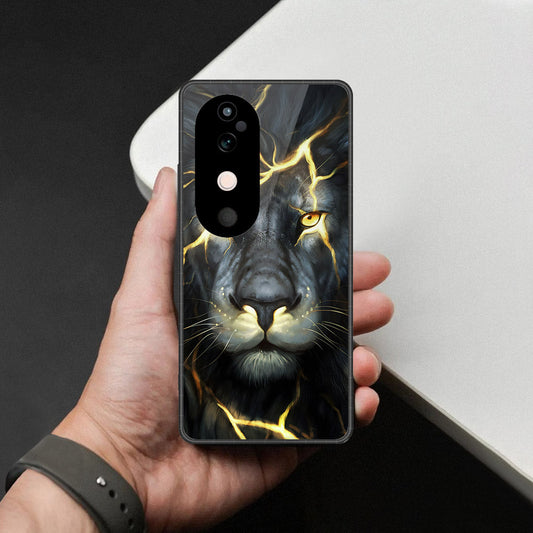 Vivo V40 Cover - Brave Series - HQ Ultra Shine Premium Infinity Glass Soft Silicon Borders Case