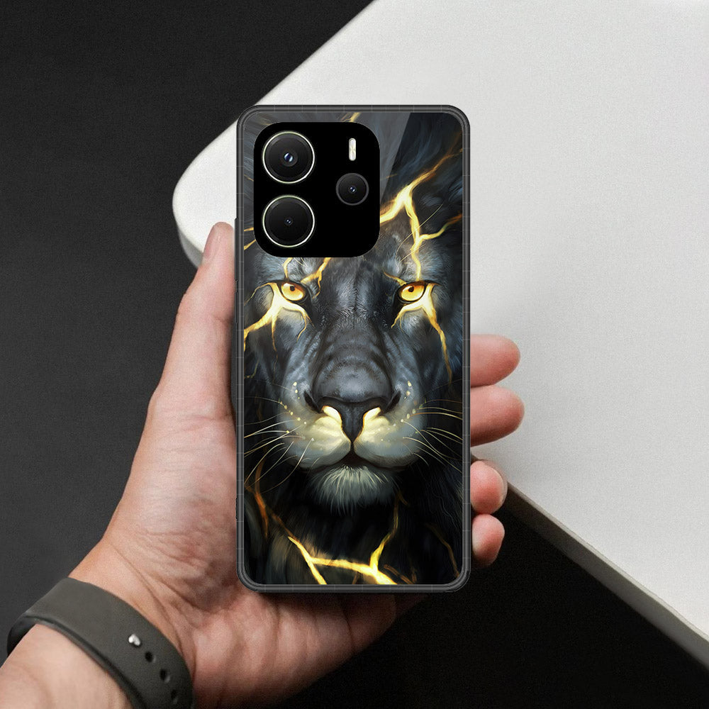 Xiaomi Redmi Note 14 4G Cover - Brave Series - HQ Ultra Shine Premium Infinity Glass Soft Silicon Borders Case