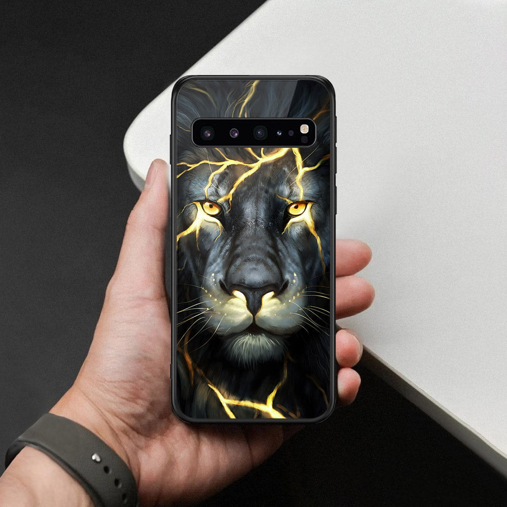 Samsung Galaxy S10 5G Cover - Brave Series - HQ Ultra Shine Premium Infinity Glass Soft Silicon Borders Case