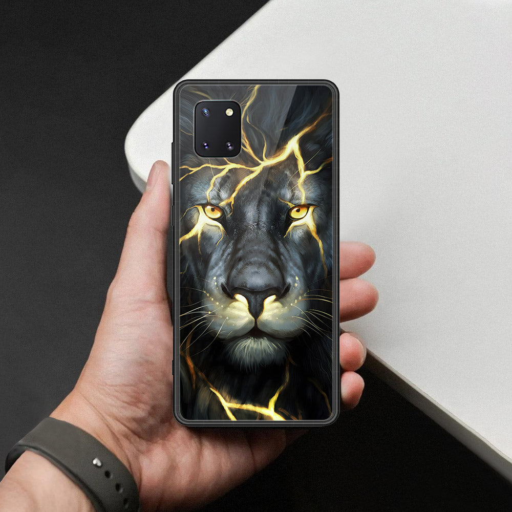 Samsung Galaxy A81 Cover - Brave Series - HQ Ultra Shine Premium Infinity Glass Soft Silicon Borders Case