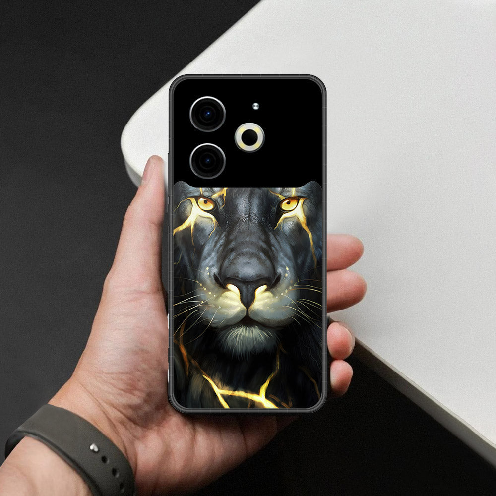 Tecno Pova 6 Cover - Brave Series - HQ Ultra Shine Premium Infinity Glass Soft Silicon Borders Case