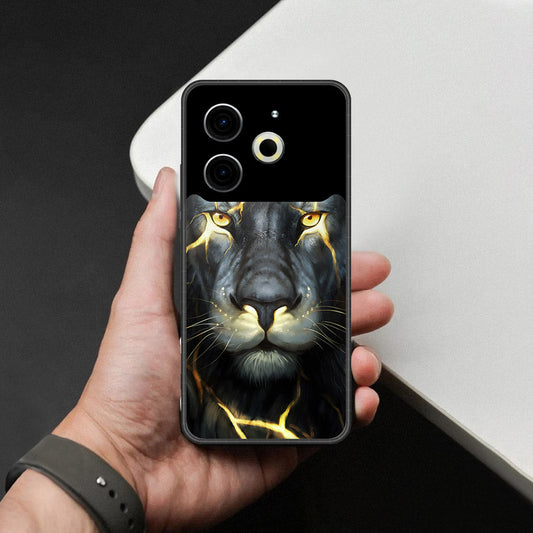 Tecno Pova 6 Pro Cover - Brave Series - HQ Ultra Shine Premium Infinity Glass Soft Silicon Borders Case