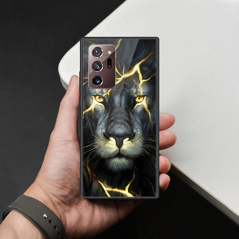 Samsung Galaxy Note 20 Ultra Cover - Brave Series - HQ Ultra Shine Premium Infinity Glass Soft Silicon Borders Case