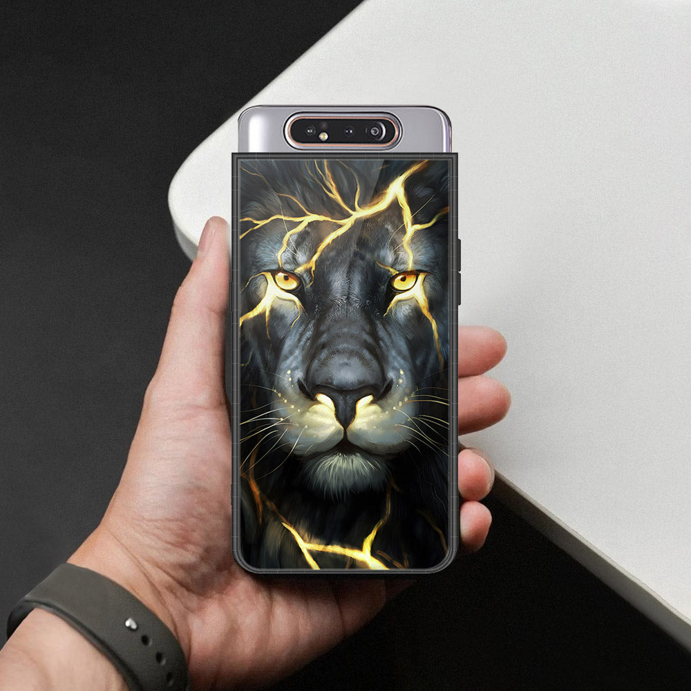Samsung Galaxy A90 Cover - Brave Series - HQ Ultra Shine Premium Infinity Glass Soft Silicon Borders Case