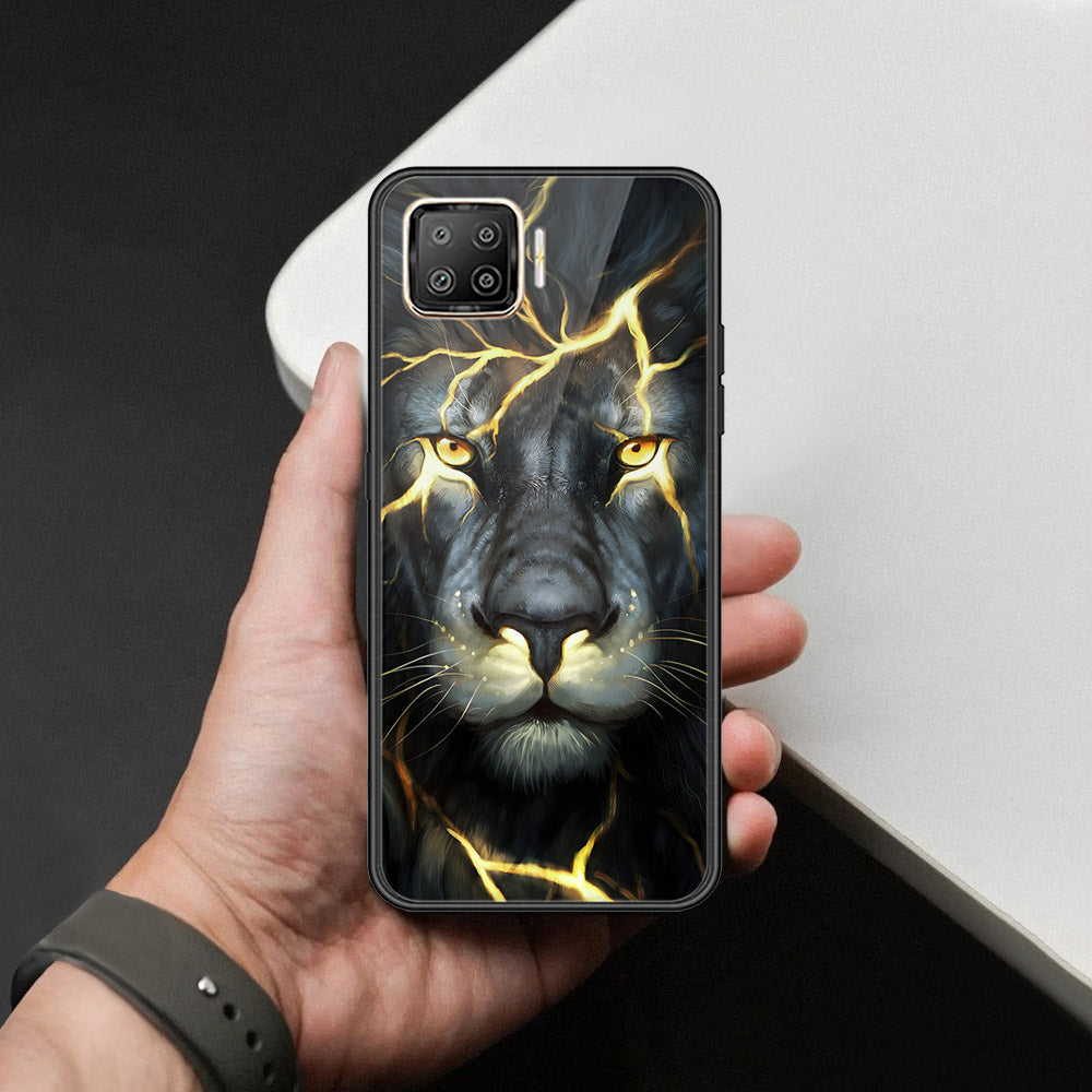 Oppo F17 Pro Cover - Brave Series - HQ Ultra Shine Premium Infinity Glass Soft Silicon Borders Case