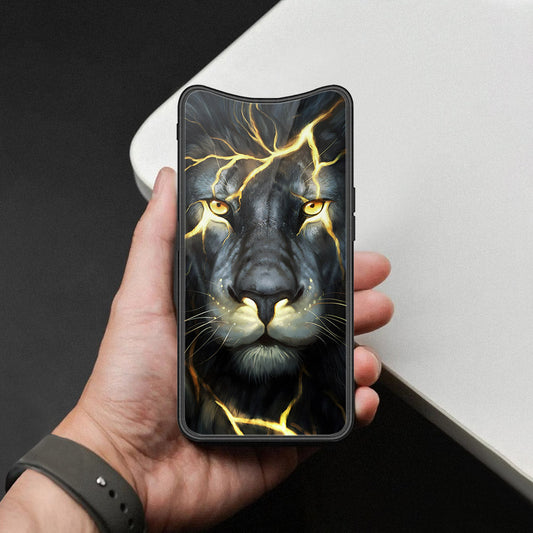 Oppo Find X Cover - Brave Series - HQ Ultra Shine Premium Infinity Glass Soft Silicon Borders Case