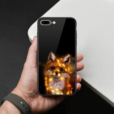 iPhone 8 Plus / 7 Plus - Brave Series - HQ Ultra Shine Premium Infinity Glass Soft Silicon Borders Case