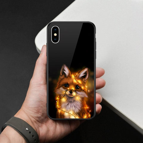 iPhone XS / X - Brave Series - HQ Ultra Shine Premium Infinity Glass Soft Silicon Borders Case