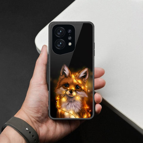 Oppo Find X5 Cover - Brave Series - HQ Ultra Shine Premium Infinity Glass Soft Silicon Borders Case