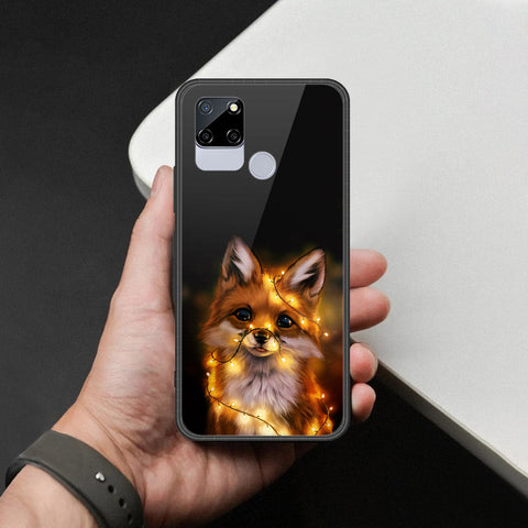 Realme C12 Cover - Brave Series - HQ Ultra Shine Premium Infinity Glass Soft Silicon Borders Case