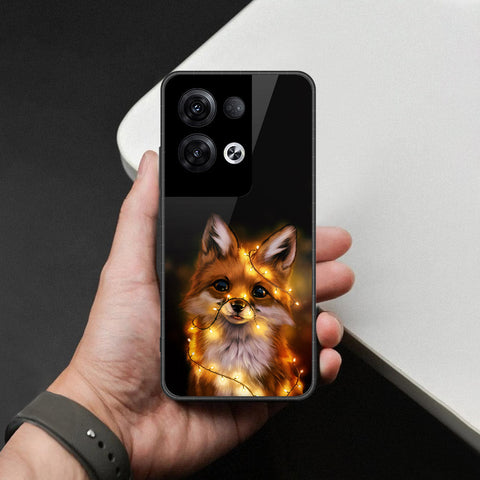 Oppo Reno 8 Pro  Cover - Brave Series - HQ Ultra Shine Premium Infinity Glass Soft Silicon Borders Case