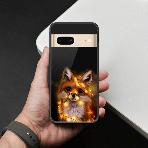 Google Pixel 7 Cover - Brave Series - HQ Ultra Shine Premium Infinity Glass Soft Silicon Borders Case