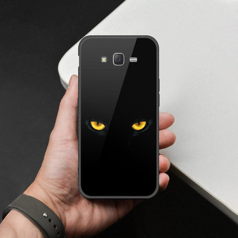 Samsung Galaxy J7 2015 Cover - Brave Series - HQ Ultra Shine Premium Infinity Glass Soft Silicon Borders Case