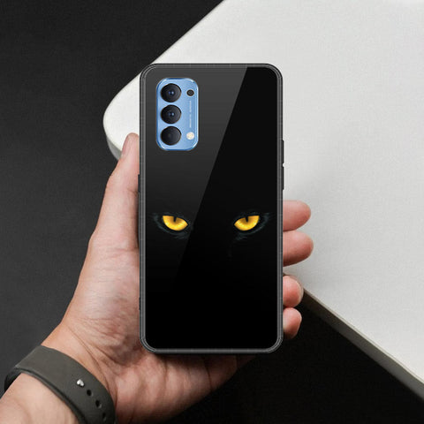 Oppo Reno 4 Cover - Brave Series - HQ Ultra Shine Premium Infinity Glass Soft Silicon Borders Case