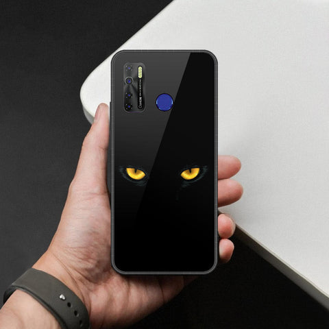 Tecno Camon 15 Cover - Brave Series - HQ Ultra Shine Premium Infinity Glass Soft Silicon Borders Case
