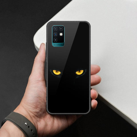 Infinix Note 10 Cover - Brave Series - HQ Ultra Shine Premium Infinity Glass Soft Silicon Borders Case