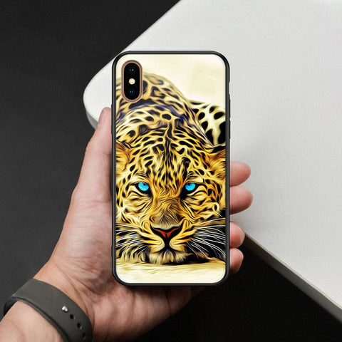 iPhone XS Max - Brave Series - HQ Ultra Shine Premium Infinity Glass Soft Silicon Borders Case